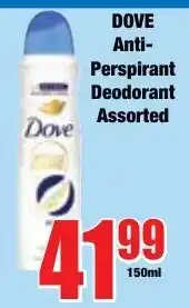 Boxer Superstores Dove Anti-Perspirant Deodorant Assorted offer