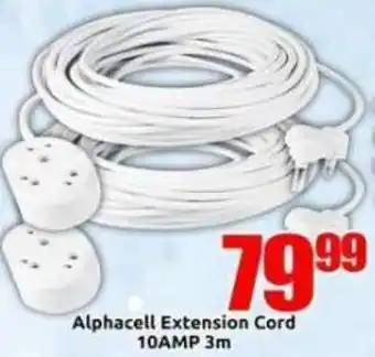 Three Star Cash and Carry Alphacell Extension Cord offer