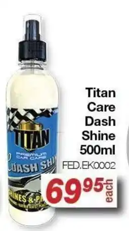 AutoZone Titan Care Dash Shine offer
