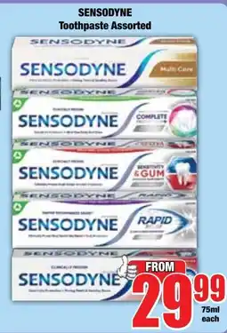 Boxer Superstores Sensodyne Toothpaste Assorted offer