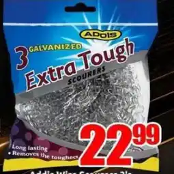 Three Star Cash and Carry Addis Wire Scourers 3pk offer
