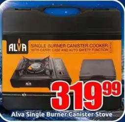 Three Star Cash and Carry Alva Single Burner Canister Stove offer