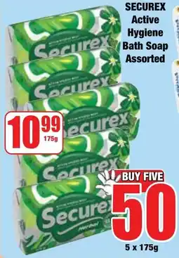Boxer Superstores Securex Active Hygiene Bath Soap Assorted offer