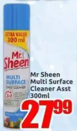 Three Star Cash and Carry Mr Sheen Multi Surface Cleaner Assorted offer