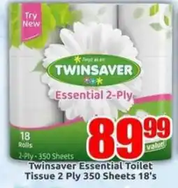 Three Star Cash and Carry Twinsaver Essential Toilet Tissue 2 Ply offer