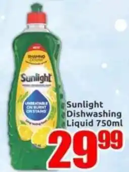 Three Star Cash and Carry Sunlight Dishwashing Liquid offer