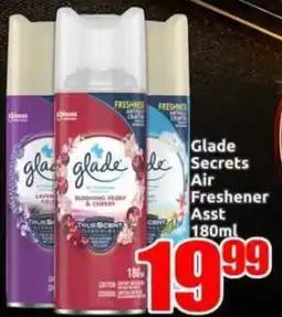Three Star Cash and Carry Glade Secrets Air Freshener Assorted offer