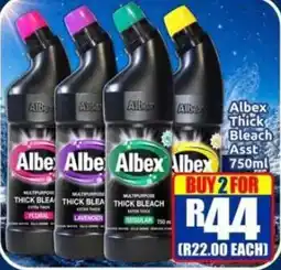 Three Star Cash and Carry Albex Thick Bleach Assorted offer