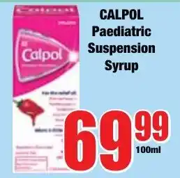 Boxer Superstores CALPOL Paediatric Suspension Syrup offer