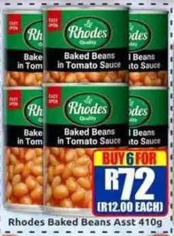 Three Star Cash and Carry Rhodes Baked Beans Assorted offer