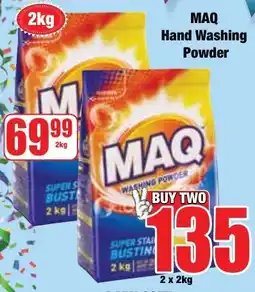 Boxer Superstores MAQ Hand Washing Powder offer