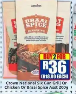 Three Star Cash and Carry Braai Spice Seasoning offer