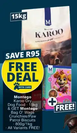 Checkers Montego Karoo Dry Dog Food offer