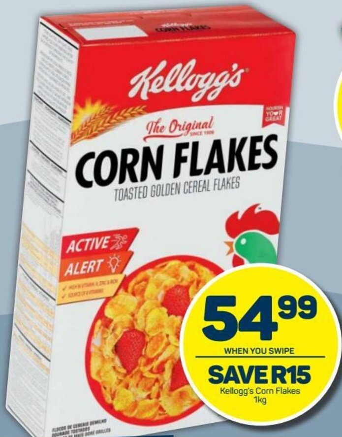 Kellogg's Corn Flakes 1kg offer at Pick n Pay