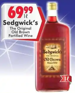 Prestons Sedgwick's The Original Old Brown Fortified Wine offer