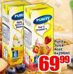 Three Star Cash and Carry Purity Juice Assorted offer