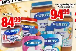 Three Star Cash and Carry Purity Baby Food Assorted offer