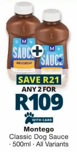 Checkers Montego Classic Dog Sauce offer