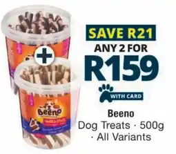 Checkers Beeno Dog Treats offer
