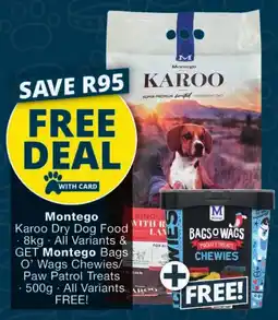 Checkers Montego Karoo Dry Dog Food offer