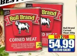 Three Star Cash and Carry Bull Brand Corned Meat offer