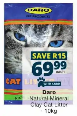 Checkers Daro Natural Mineral Clay Cat Litter offer