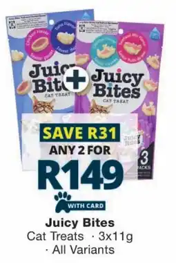 Checkers Juicy Bites Cat Treats offer