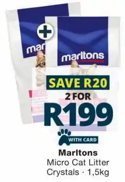 Checkers Marltons Micro Cat Litter Crystals offer