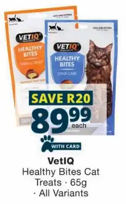 Checkers VetIQ Healthy Bites Cat Treats offer