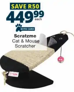 Checkers Scratzme Cat & Mouse Scratcher offer