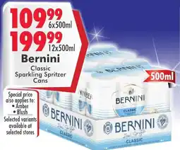 Prestons Bernini Classic Sparkling Spritzer Cans offer