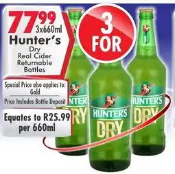 Prestons Hunter's Dry Real Cider offer
