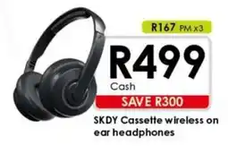 Chatz Connect SKDY Cassette wireless on ear headphones offer