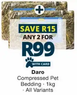 Checkers Daro Compressed Pet Bedding offer
