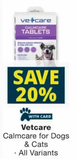 Checkers Vetcare Calmcare for Dogs & Cats offer