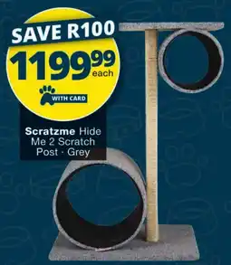 Checkers Scratzme Hide Me 2 Scratch Post · Grey offer