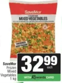 Spar Savemor SaveMor Frozen Mixed Vegetables offer