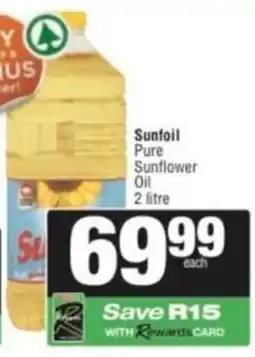 Spar Savemor Sunfoil Pure Sunflower Oil offer