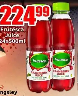 Three Star Cash and Carry Frutesca Cranberry Juice offer
