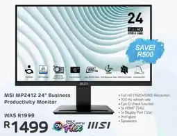 Computer Mania MSI MP2412 24" Business Productivity Monitor offer