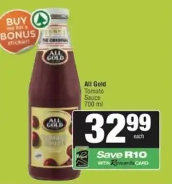 Spar Savemor All Gold Tomato Sauce offer