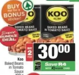 Spar Savemor Koo Baked Beans in Tomato Sauce offer