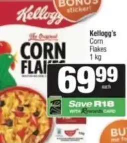 Spar Savemor Kellogg's Corn Flakes offer