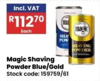 Africa Cash and Carry Magic Shaving Powder Blue/Gold offer