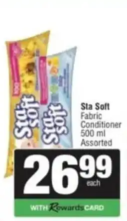 Spar Savemor Sta Soft Fabric Conditioner Assorted offer