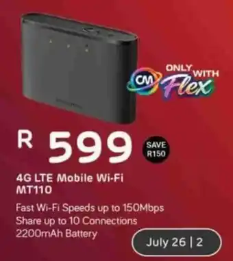 Computer Mania CM Flex 4G LTE Mobile Wi-Fi MT110 offer