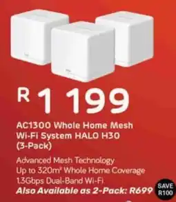 Computer Mania AC1300 Whole Home Mesh Wi-Fi System HALO H30 offer
