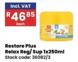 Africa Cash and Carry Restore Plus Relax Reg/Sup offer