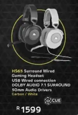 Computer Mania Corsair HS65 Surround Wired Gaming Headset offer