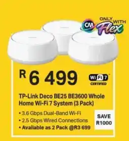 Computer Mania TP-Link Deco BE25 BE3600 Whole Home Wi-Fi 7 System offer